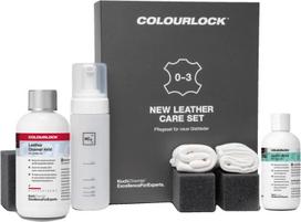 COLOURLOCK New Leather Care Set — naujos lygios odos priežiūros rinkinys, 100 ml + 250 ml, 1 rinkinys