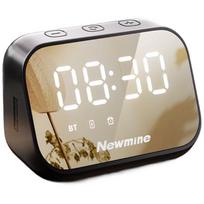 Newmen BT516 Portable Bluetooth Speaker with Mirror Alarm Clock CN plug (adapter included) (CN version) beige