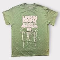 Linkin Park 2007 m. turo marškinėliai vyriški vidutinio dydžio žali Azija Australija Naujoji Zelandija T-shirt XL beige