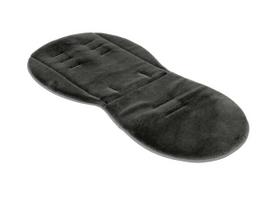 EGG Dvipusis įdėklas vežimėliui / Reversible Fur Liner  Black/Bluch