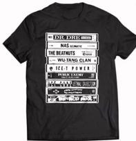 Hip Hop Artists T-Shirt Cassettes Old School Rap Hip Hop Never Die Vintage Tee L gray