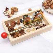 Durable Macadamia Nut Opener Wood Manual Nutcracker New Nut Peeling Machine  Kitchen Tool 1pc