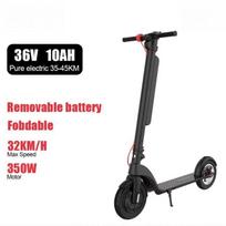 Trottinette Électrique Pliable 350W 32km/h Batterie Amovible 36V 10Ah Autonomie 35-45km IP54 Scooter