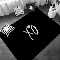 Global Pop Star T-The Weeknds Floor Mat Soft Thickened Flannel Door Mat Non-Slip Living Room Rug Home Decor 40cm x 60cm gray