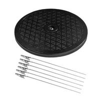 Professional Model Painting Stand With Revolving Platform And Metal Clamps For Hobbyists black