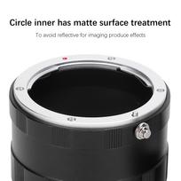Macro Extension Tube Photography Lens Adapter Ring Fit for OM Mount Digital Camera black