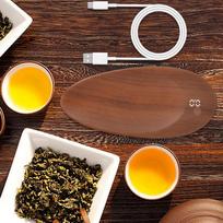 Electronic Tea Scale Gram Digital LED Display Charging Pocket Mini brown