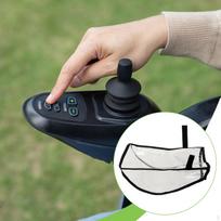 Atsparus vandeniui vairasvaldiklis, skaidrus, universalus priedas elektriniam vežimėliui black