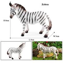 Oenux Afrikos laukiniai gyvūnai Liūtas Tigras Jakas Antilopė Krokodilas Zebras Juodoji pantera Modeliniai figūrėlės Namų dekoracija Žaislas Dovana vaikams white