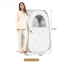 Foldable Full Size Steam Sauna Personal Sauna Tent Household Relaxation & Spa Sweating Sauna Kit Portable Steam Sauna Set white