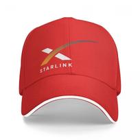 Starlink SpaceX Starship Multicolor Hat Peaked Women's Cap Personalized Visor Cycling Hats one size black