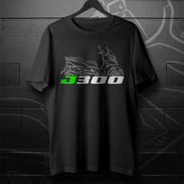 Kawasaki J300 2014-2020 gerbėjams - Motociklo marškinėliai 3XL black