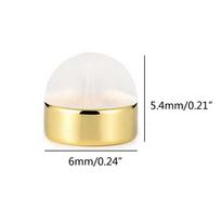 12x/set Soft Earring Backs Silver Gold for Studs Soft Clear Silicone Earring Backings Replacements Hypoallergenic Safety white