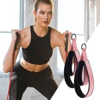 Pilates Straps for Reformer 2 Pieces D-Ring Exercise Equipment Pilates Reformer Handles for Home Workout Gym Yoga Studio Barre CN black