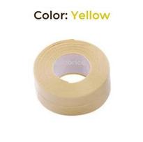 PVC vandeniui atspari sandarinimo juosta Vonios tualeto hermetiko juostelės Virtuvės kriauklės stalviršio pelės ir nešvarumų prevencijos sandariklis Lipni juosta (Yellow,2.2mm&1m) geltona