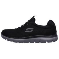 Skechers Summits Fabric Comfortable Sports Shock Absorbing Durable Low Top Casual Shoes Men sneakers Black 52811-BKCC 43 black