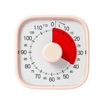 120 Minutes Visual Timer Silent Operation Self-Discipline Countdown Alarm Clock Multifunctional Portable Kitchen Timer Children rožinė