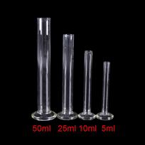5–50 ml profesionalus stiklinis matavimo cilindras, chemijos laboratorijos matavimo prietaisas 10ml black