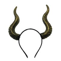 Devil Horns Headband Halloween Gothic Goat Horn Hairband Cosplay Hair auksinė