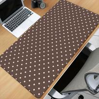 Rudos taškuotos stalo kilimėlis žaidimams biuro dekoravimui Neslystantis guminis pagrindas Didelis pelės kilimėlis kompiuteriui Universalus biurui SBD300x800x2mm white