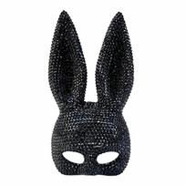 Full Acrylic Rhinestone Bunny Half Face Mask Photo Shoots Glitter Mask  Party and Cosplay juoda