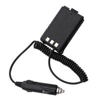 Baofeng UV-5R serijos dvipusiam radijo aparatui 12V automobilinis įkroviklis Baterijos eliminatorius dvijuosčio diapazono radijo aparatui UV5R UV5RA UV5RE 1,48 m ilgio juoda