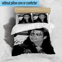 3PCS Michael muisc 3pcs Bedding,Including 3PCS Duvet Cover And 2pcs Pillowcases Perfect for Christmas,Ideal for Bedroom, Dormitory 135cm*200cm