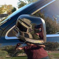 Rearview Mirror Cover for 11-19 Jeep Grand Cherokee/Dodge Durango, 1 Pair None gray