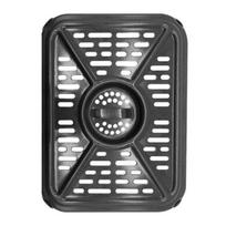 Easy Clean Baking Pan for Air Fryer Grill Pan, Nonstick Durable Aluminum Grease Tray, with Rubber Heat Circulation Tray Pad, Replacement Ninja 1pc black