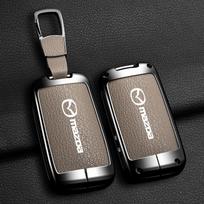 Automobilio rakto dangtelis dėklas laikiklis korpusas apsauga pultelis Mazda 3 Alexa CX30 CX-4 CX5 CX-5 CX8 CX-8 CX-30 CX9 CX-9 raktų pakabuko aksesuarai gray