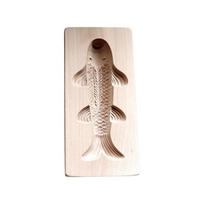 Traditional Style Carp Baking Mould for Steamed Bun Family Safe Kitchenwares Multipurpose Tool For Home Cooks white