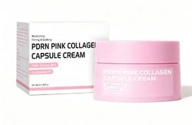 PDRN Pink Collagen Capsule Cream Facial Moisturizer High Hydration Firming Anti-Aging Face Cream