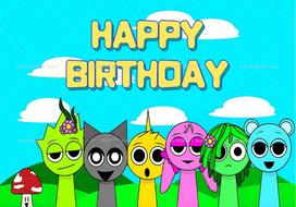 Kids Birthday Baby Shower Backdrop Hot Game Incredibox Sprunki Cartoon Pattern Portrait Photography Indoor Wall Decor Supplies 59x51.1inch/150*130cm white