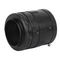Aluminium Alloy Black SLR Camera Macro Lens Ring Close Up Shooting Extension Adapter for Nikon AI Mount Cameras black