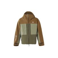 Nike ACG Series Gore-Tex Zip-Up Hooded Colorblock Jacket Men Outerwear Tawny-Brown CV0635-242 L gray