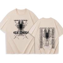 Ken Carson Pasaulinio turo medvilniniai marškinėliai Vyrams Moterims Hip Hop T-shirt Trumpomis Rankovėmis T-shirt Vasaros Dovana Gerbėjams Rudens ir žiemos apatiniai drabužiai S gray