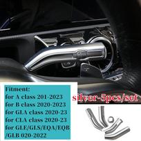 For Mercedes Benz AMG A B CLA GLE GLS GLB GLA Class A35 W177 W247 C118 W167 V167 X167 Car Shift Lever Wiper Rod Cover Trim Frame GLB X247 20-23 gray