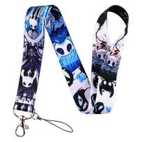 Hollow Knight Anime Lanyard & Card Holder Keychain for ID and Bus Pass blue