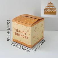 DIY Handmade Birthday Surprise Box - Creative Festival Gift with Pull-out Red Envelope beige