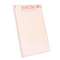 Clear Acrylic Clipboard Writing Board with Pen Clip and Measuring Ruler for Business Meetings Office School Classroom white