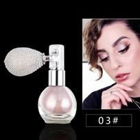 Fashion Highlighter pudros purškiamas blizgus blizgus pudros purškiklis Shimmer Sparkle pudros makiažas veidui kūno pabrėžiamas makiažas white