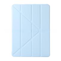 Dėklas iPad A16 11-osios 11 colių Y-lankstomas ir trigubas stovas TPU minkštas galas Planšetės dėklai iPad 10-osios kartos 10,9'' viršeliui iPad A16 11th 2025 dangaus mėlyna spalva