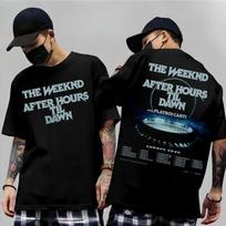 Hip Pop Rb Tops The Weeknd 2026 After Hours Til Dawn World Tour Casual Loose Print Short Sleeves Tshirt Gift For Fans Unisex S black