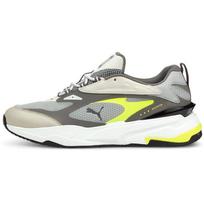 PUMA RS Fast Neon Running Shoes White/Brown/Yellow 382520-02 36 gray