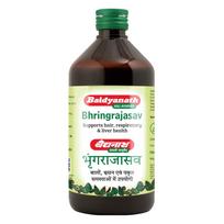 Baidyanath Bhringrajasav - Ajurvedinis žolelių tonikas plaukų ir kepenų sveikatai | Padeda kontroliuoti plaukų slinkimą, kosulį ir palaiko kasdienę energiją 450ml