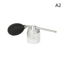 Professional Refillable Hair Powder Spray Bottle Talcum Powder Blower for Hairstylists Barber Salon Accessories A2 black