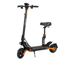 KuKirin G2 Pro sulankstomas elektrinis paspirtukas suaugusiems, su nuimama sėdyne, 600W variklis, 48V 15.6Ah baterija, iki 58 km nuvažiuojamas atstumas, 9 colių bekamerinės padangos juoda
