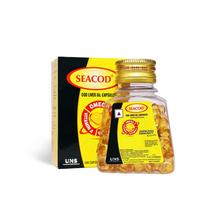 Seacod Menkės Kepenų Aliejus 100 minkštųjų kapsulių Su Natūraliu Omega 3, Natūraliu EPA ir DHA | Vitaminu D ir A | Imuninei Sveikatai, Sveikai Širdžiai, Smegenims, E