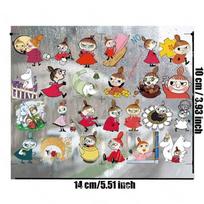 Moomin Yamei Shilixi Cartoon Anime Hollow 3D Waterproof Planner Phone Case Decorative Stickers Notebook UV Transfer Stickers gray