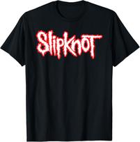 Slipknot Band Logo Red White T-shirt S red